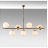 Opviq Bela/v zlati barvi stropna svetilka s steklenim senčilom 40x113 cm Fazli – | Shoptok.si