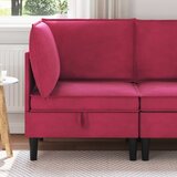 SOFA s pohranom Vinska crvena Baršun | shoptok.hr