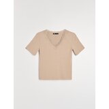 Sinsay Rebrasta bluza s čipkastim izrezom | shoptok.hr