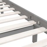  Okvir za krevet od masivne borovine sivi 90 x 200 cm | shoptok.hr