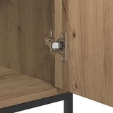 vidaXL Sideboard Artisan Oak Šperploča i metal Srednji | shoptok.hr