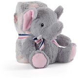 PERLETTI Dekica s plišanom igračkom - slon Allie, 22 cm | shoptok.hr