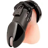 Acrylic See-Thru Chastity Cage Black