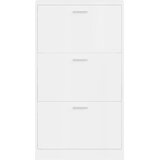 Ormarić za cipele sjajni bijeli 59x17x108 cm konstruirano drvo | shoptok.hr
