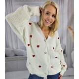 Pri Warm and cozy women's sweater with hearts for autumn SUMMER | Shoptok.si