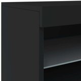vidaXL Komoda s LED svjetlima crna 123 x 37 x 67 cm | shoptok.hr