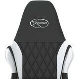  Masažni gaming stol črno in belo umetno usnje | Shoptok.si