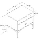 Hanah home noćni ormarić Lizbon 535 | Eponuda.com