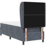  Krevet s opruga kutije s madracem Tamno siva 200 x 80 cm Baršun | shoptok.hr