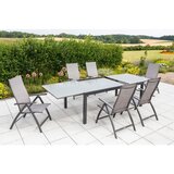 Gardenson Vrtni Set Vicenza, 7-Delni, Raztegljiva Miza | Shoptok.si