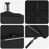  Suncobran Crna 249 x 249 x 250 cm Poliester i aluminij | shoptok.hr