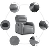  Električni naslonjač od umjetne kože sivi | shoptok.hr