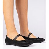 D/CEO marka niezdefiniowana Black women's ballet flats with bow on elastic Lerona | shoptok.hr