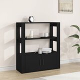 vidaXL Komoda crna 80 x 30 x 90 cm od konstruiranog drva Cijene