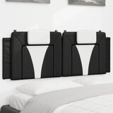  Jastuk za uzglavlje Viana crno-bijeli 137 cm od umjetne kože | shoptok.hr