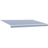 Ručna Ročna zložljiva senčnica z LED lučmi Modra in bela 4,5 × 3 m, (5000204718) | Shoptok.si