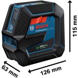 Bosch GCL 2-50 G + stativ + magnetni nosač; kombinovani samonivelišući laser za linije sa zelenim zrakom; 2 linije 0601066M01 | ePonuda.com