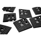 COBA Vogal za fleksibilno ploščo, PVC, DE 4 kosi, črna Cene