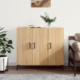 vidaXL Komoda boja hrasta sonome 90x34x80 cm od konstruiranog drva Cijene