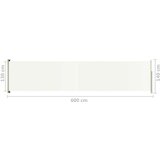  Uvlačiva bočna tenda za terasu 140 x 600 cm krem | shoptok.hr