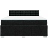  Krevet s oprugama i madracem crni 200x200 cm od tkanine | shoptok.hr