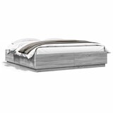  Okvir za krevet s LED svjetlima boja hrasta 180 x 200 cm drveni | shoptok.hr