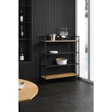 Livetastic REGAL 110/129/34 cm naravne barve, črna | Shoptok.si