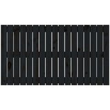  Stensko posteljno vzglavje črno 108x3x60 cm trdna borovina, (20736105) | Shoptok.si