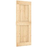  Vrata NARVIK Naravna 80 x 210 cm Masiven borov les, (5000215363) | Shoptok.si