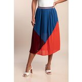 Fenzy Plisirano Midi Krilo, Modro | Shoptok.si