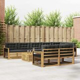  Set vanjskih sofa 9 kom. Bijela i antracit Poliester 79 x 79 x 37 cm | shoptok.hr