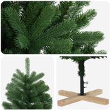  Umjetno božićno drvce 150 cm PVC i masivna borovina Zelena | shoptok.hr