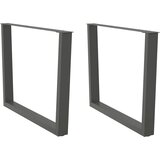  Noge za blagovaonski stol V-oblika 2 kom antracit 100 x (72-73,3) cm čelik | Eponuda.com