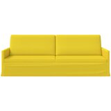 SOFA za 3 osobe Svijetlo žuta 220 x 81 x 82 cm Tkanina Slike