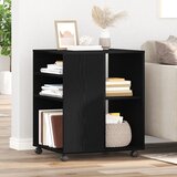vidaXL Kabinet za skladištenje Crni hrast MDF, furnir od crnog hrasta | shoptok.hr