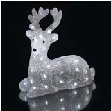 led božični jelenček, 27 cm, hladno bela DCFC06