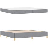  Krevetna konstrukcija Svijetlo siva 200 x 200 cm tkanina | shoptok.hr