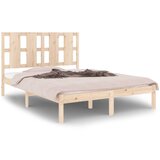 Maison Chic Posteljni okvir - Dvoposteljna postelja - Zakonska postelja brez vzmetnice 120x200 cm trdna borovina-J10546, (21764664) | Shoptok.si