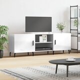 The Living Store TV omarica visok sijaj bela 150x30x50 cm inženirski les - TV Omarica, (21429873) Cene