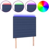  Posteljno vzglavje modro 80x5x118/128 cm blago, (20954562) | Shoptok.si