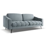 Makamii Svetlo modra žametna sedežna garnitura 202 cm Nalu – | Shoptok.si