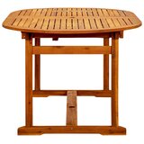 vidaXL Vrtni blagovaonski stol (160 - 240)x100x75 cm od drva bagrema | shoptok.hr