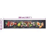  Tepih perivi s uzorkom začina 60 x 300 cm baršunasti | shoptok.hr