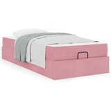  Krevetna konstrukcija s pohranom Ružičasta 90 x 200 cm Baršun | shoptok.hr