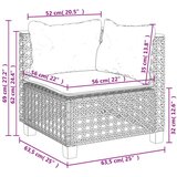 vidaXL 10-dijelni set vrtnih sofa s jastucima bež od poliratana | shoptok.hr