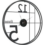  Zidni sat crni Ø 50 cm željezni | Eponuda.com