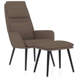  Stol za sproščanje s stolčkom taupe blago, (20934775) | Shoptok.si