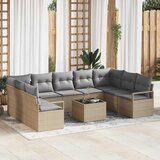  Set sofe s jastukom 10 pcs Bež poliratan | shoptok.hr