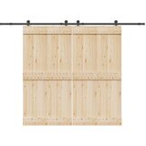 vidaXL Pribor za klizna vrata 152,5 cm čelični crni | shoptok.hr