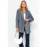 Trendyol Anthracite Regular Lined Woven Blazer Jacket Cene